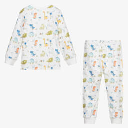 My Little Pie-Boys White Dinosaur Pyjamas | Childrensalon Outlet
