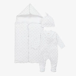 My Little Pie-Boys White Supima Babysuit Set | Childrensalon Outlet
