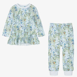 My Little Pie-بيجاما قطن سوبيما عضوي لون أزرق باهت للبنات | Childrensalon Outlet