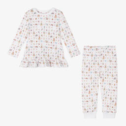 My Little Pie-Girls Heart Print Cotton Pyjama Set | Childrensalon Outlet