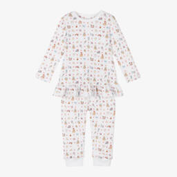 My Little Pie-Girls Heart Print Cotton Pyjama Set | Childrensalon Outlet