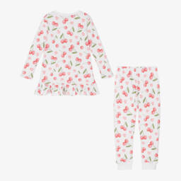 My Little Pie-Girls Ivory Cherry Cotton Pyjama Set | Childrensalon Outlet