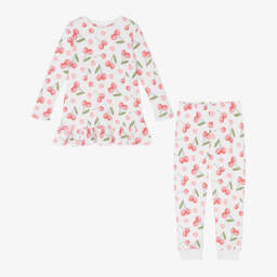 My Little Pie-Girls Ivory Cherry Cotton Pyjama Set | Childrensalon Outlet