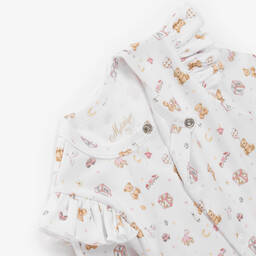 My Little Pie-Girls Ivory Cotton Toys Babysuit Set | Childrensalon Outlet