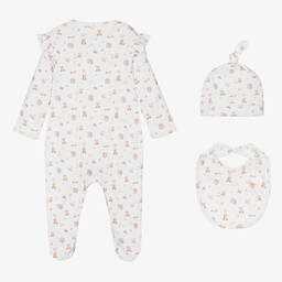 My Little Pie-Girls Ivory Cotton Toys Babysuit Set | Childrensalon Outlet