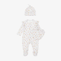 My Little Pie-Girls Ivory Cotton Toys Babysuit Set | Childrensalon Outlet