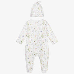 My Little Pie-Girls Ivory Floral Babygrow Set | Childrensalon Outlet