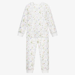 ماي ليتل باي-بيجاما قطن سوبيما عضوي لون عاجي للبنات | Childrensalon Outlet