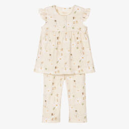 My Little Pie-Girls Soft Yellow Floral Sleepwear | Childrensalon Outlet