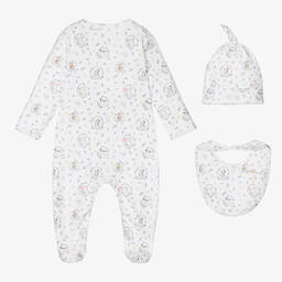 My Little Pie-Белый комплект с комбинезоном с кроликами | Childrensalon Outlet