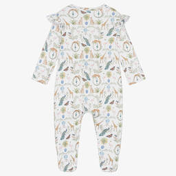 My Little Pie-Girls White Supima Bohemian Babygrow | Childrensalon Outlet