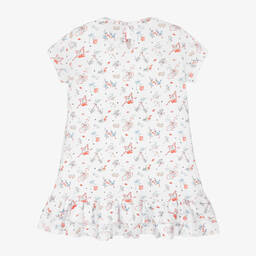 ماي ليتل باي-قميص نوم قطن سوبيما عضوي لون أبيض للبنات | Childrensalon Outlet