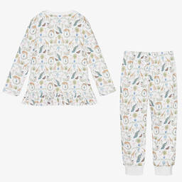 My Little Pie-Белая пижама из хлопка супима с фантазийным принтом | Childrensalon Outlet