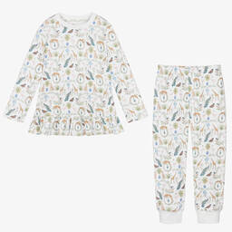 My Little Pie-Белая пижама из хлопка супима с фантазийным принтом | Childrensalon Outlet