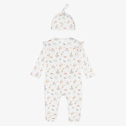 My Little Pie-Girls White Supima Cotton Minty Babygrow Set | Childrensalon Outlet