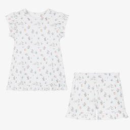 My Little Pie-Girls White Supima Cotton Muffin Pyjamas | Childrensalon Outlet