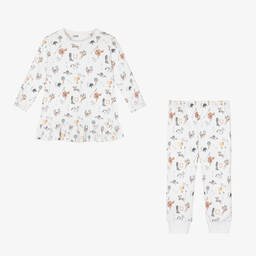 My Little Pie-Girls White Supima Cotton Rider Pyjamas | Childrensalon Outlet