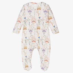 My Little Pie-Grey Cotton Lemur Babygrow | Childrensalon Outlet