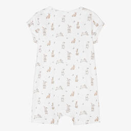 My Little Pie-Кремовый песочник из хлопка супима с кроликами | Childrensalon Outlet