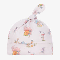 ماي ليتل باي-قبعة قطن سوبيما عضوي لون زهري للمولودات | Childrensalon Outlet