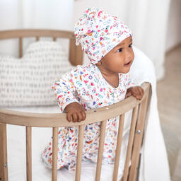 My Little Pie-بيبي غرو قطن سوبيما لون أبيض بطبعة ملونة للمولودات | Childrensalon Outlet