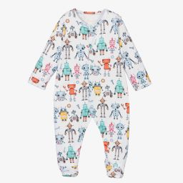 My Little Pie-Supima Cotton Robots Babygrow | Childrensalon Outlet