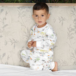 My Little Pie-بيجاما قطن سوبيما لون عاجي بطبعة ملونة | Childrensalon Outlet