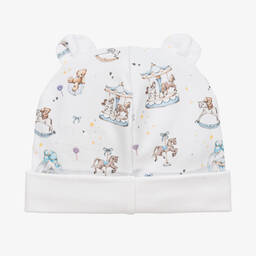 My Little Pie-White & Blue Supima Cotton Present Hat | Childrensalon Outlet