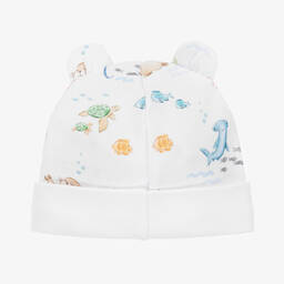 My Little Pie-Белая шапочка из хлопка супима с морскими обитателями | Childrensalon Outlet