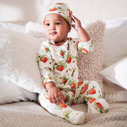 My Little Pie-White & Red Apples Supima Hat | Childrensalon Outlet