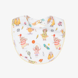 My Little Pie-White Supima Cotton Acrobatics Bib | Childrensalon Outlet