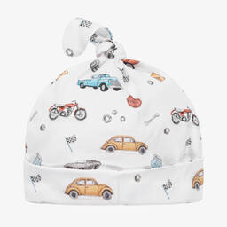 My Little Pie-White Supima Cotton Avenue Hat | Childrensalon Outlet