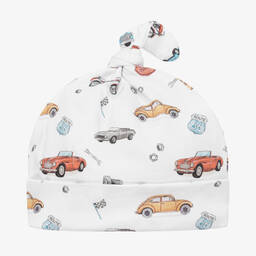 My Little Pie-White Supima Cotton Avenue Hat | Childrensalon Outlet