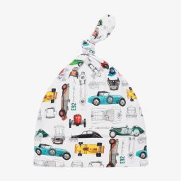 My Little Pie-White Supima Cotton Baby Hat | Childrensalon Outlet