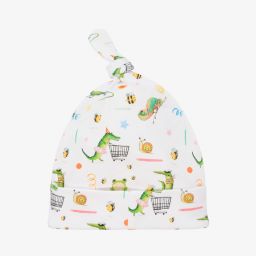 My Little Pie-White Supima Cotton Baby Hat | Childrensalon Outlet