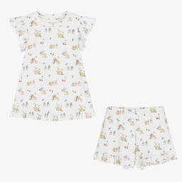 My Little Pie-Белая пижама из хлопка супима с ягодами | Childrensalon Outlet