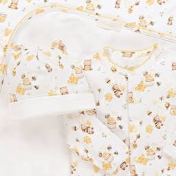 My Little Pie-طقم أفرول قطن سوبيما عضوي لون أبيض للأطفال | Childrensalon Outlet