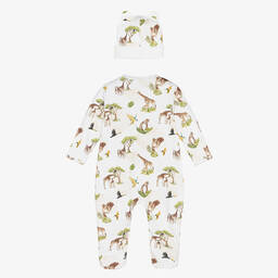 My Little Pie-Белый комбинезон и шапочка из хлопка супима с животными | Childrensalon Outlet