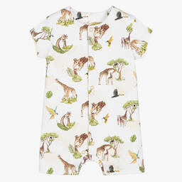 My Little Pie-Белый песочник из хлопка супима с животными | Childrensalon Outlet