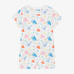 ماي ليتل باي-بيجاما قطن سوبيما عضوي لون أبيض | Childrensalon Outlet