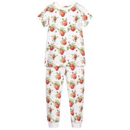 My Little Pie-Белая пижама из хлопка супима | Childrensalon Outlet