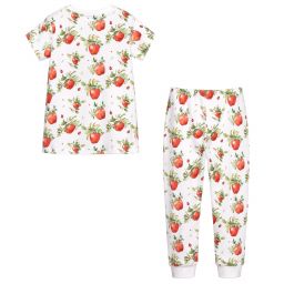 My Little Pie-Белая пижама из хлопка супима | Childrensalon Outlet