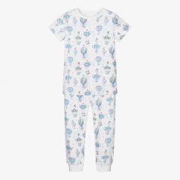 My Little Pie-Белая пижама из хлопка супима | Childrensalon Outlet