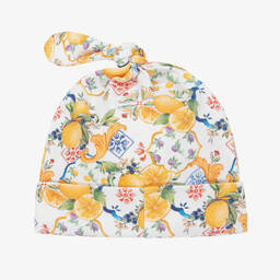 My Little Pie-Yellow Capri Lemon Supima Cotton Baby Hat | Childrensalon Outlet