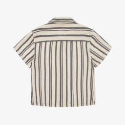 NAME IT-قميص مخطط بالبيج والأزرق للأولاد | Childrensalon Outlet