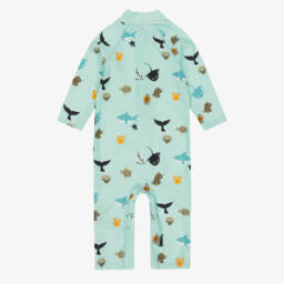 NAME IT-Boys Aqua Blue Sun Suit (UPF40+) | Childrensalon Outlet