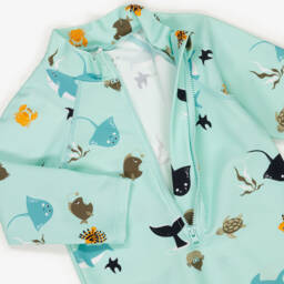 NAME IT-Boys Aqua Blue Sun Suit (UPF40+) | Childrensalon Outlet