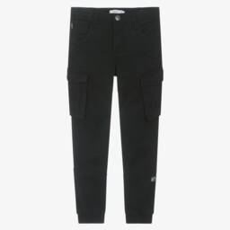 NAME IT-Чёрные эластичные карго брюки для мальчиков | Childrensalon Outlet