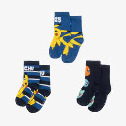 NAME IT-Носки синие 3 пары Покемон для мальчиков | Childrensalon Outlet
