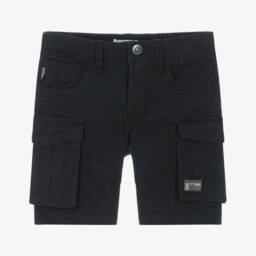 NAME IT-Boys Deep Blue Cargo Cotton Shorts | Childrensalon Outlet